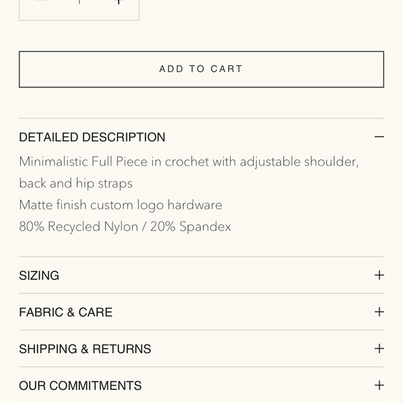 Acacia Aria core crochet one piece size P/xs so pretty only tried on nwt & liner - Picture 2 of 2